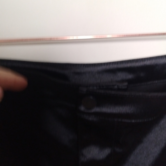 Bar III Black Satin High Rise Skinny Neutral Dressy Pants Size XXL - Picture 5 of 10